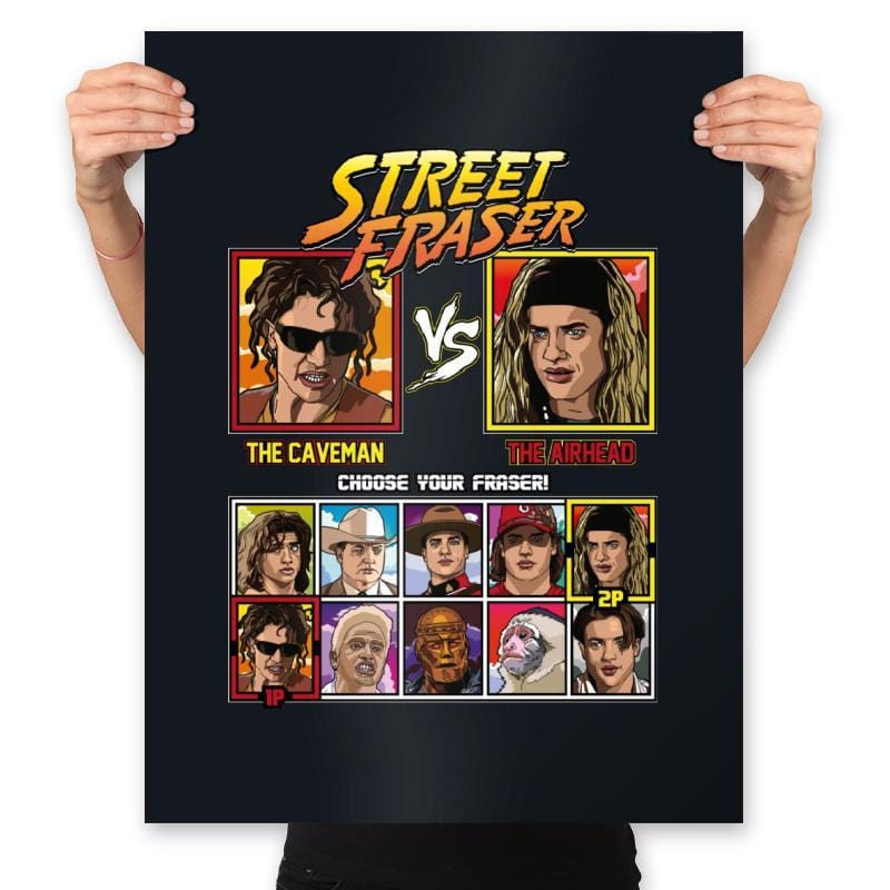 Street Fraser - Prints Posters RIPT Apparel 18x24 / Black