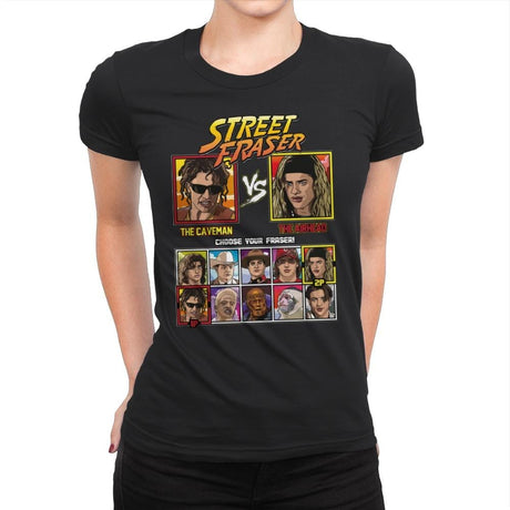 Street Fraser - Womens Premium T-Shirts RIPT Apparel Small / Black