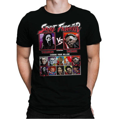 Street Frighter - Mens Premium T-Shirts RIPT Apparel Small / Black