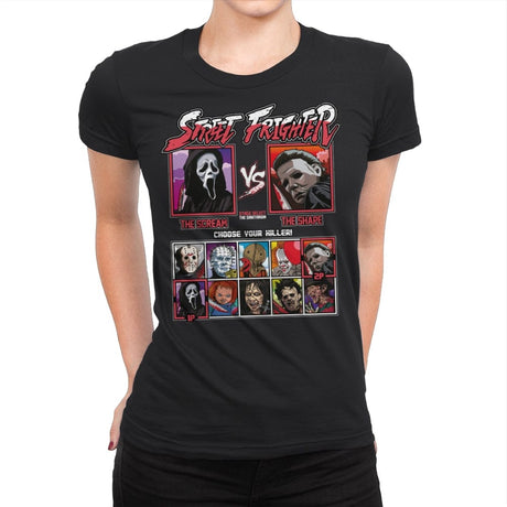 Street Frighter - Womens Premium T-Shirts RIPT Apparel Small / Black
