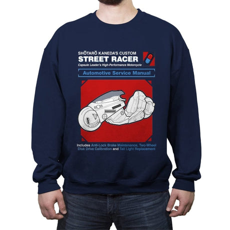 Street Racer Service Manual - Crew Neck Sweatshirt Crew Neck Sweatshirt RIPT Apparel Small / Navy
