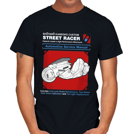 Street Racer Service Manual - Mens T-Shirts RIPT Apparel Small / Black