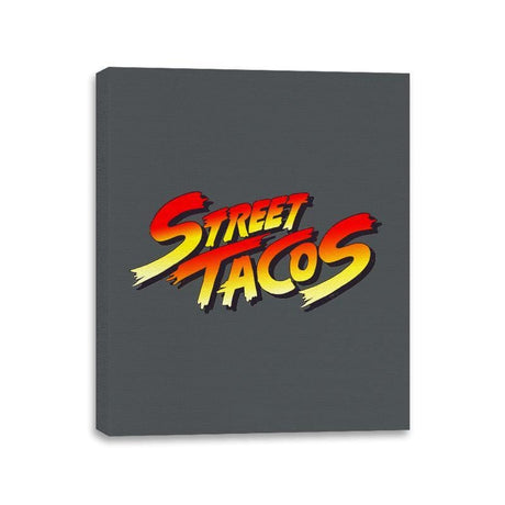 Street Tacos - Canvas Wraps Canvas Wraps RIPT Apparel 11x14 / Charcoal