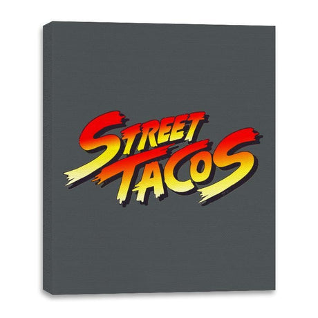 Street Tacos - Canvas Wraps Canvas Wraps RIPT Apparel 16x20 / Charcoal
