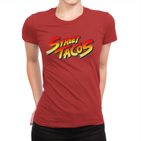 Street Tacos - Womens Premium T-Shirts RIPT Apparel Small / Red