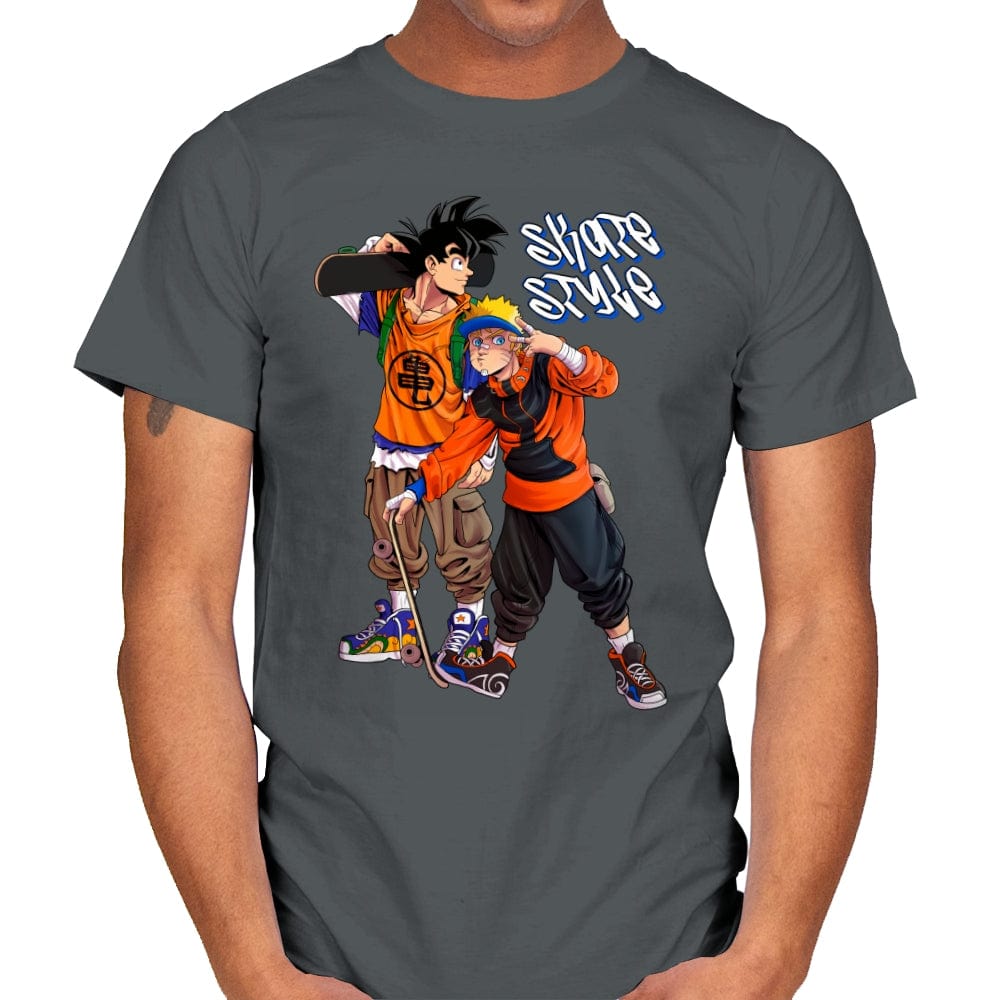 Street Wear Anime 03 - Mens T-Shirts RIPT Apparel Small / Charcoal