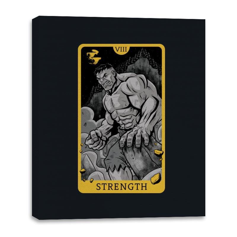 Strength - Canvas Wraps Canvas Wraps RIPT Apparel 16x20 / Black