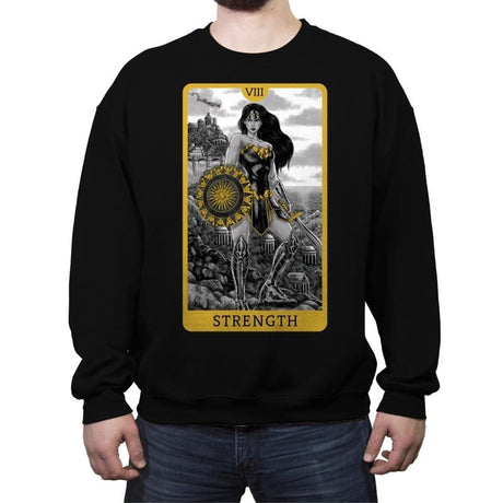 Strength DC - Crew Neck Sweatshirt Crew Neck Sweatshirt RIPT Apparel Small / Black