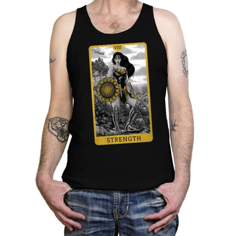 Strength DC - Tanktop Tanktop RIPT Apparel X-Small / Black