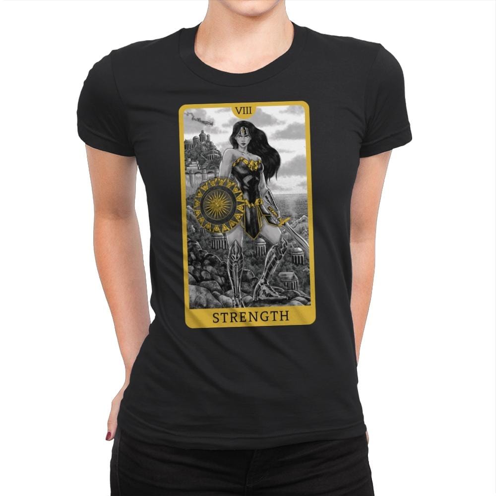 Strength DC - Womens Premium T-Shirts RIPT Apparel Small / Black