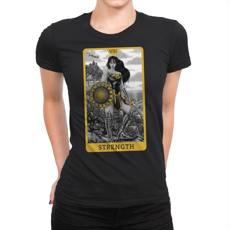Strength DC - Womens Premium T-Shirts RIPT Apparel Small / Black