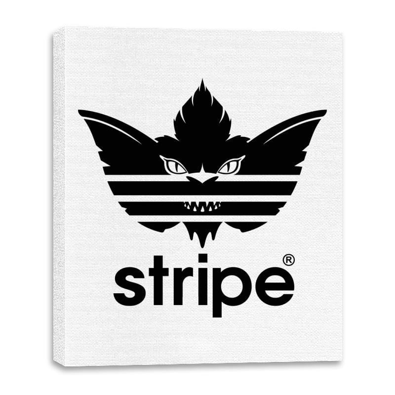 Stripe Black - Canvas Wraps Canvas Wraps RIPT Apparel 16x20 / White
