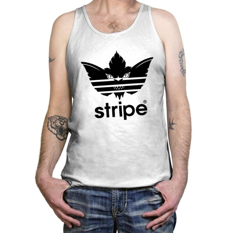Stripe Black - Tanktop Tanktop RIPT Apparel X-Small / White
