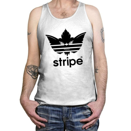 Stripe Black - Tanktop Tanktop RIPT Apparel X-Small / White