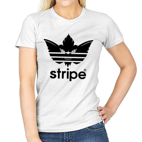 Stripe Black - Womens T-Shirts RIPT Apparel Small / White