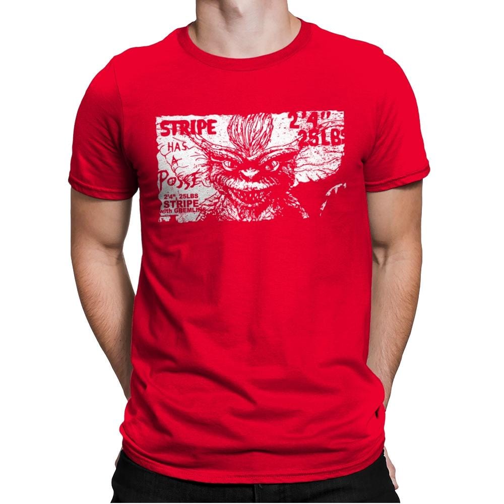 Stripe Has a Posse - Mens Premium T-Shirts RIPT Apparel Small / Red