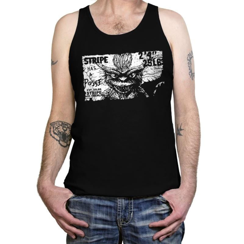 Stripe Has a Posse - Tanktop Tanktop RIPT Apparel X-Small / Black