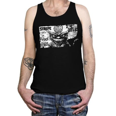 Stripe Has a Posse - Tanktop Tanktop RIPT Apparel X-Small / Black