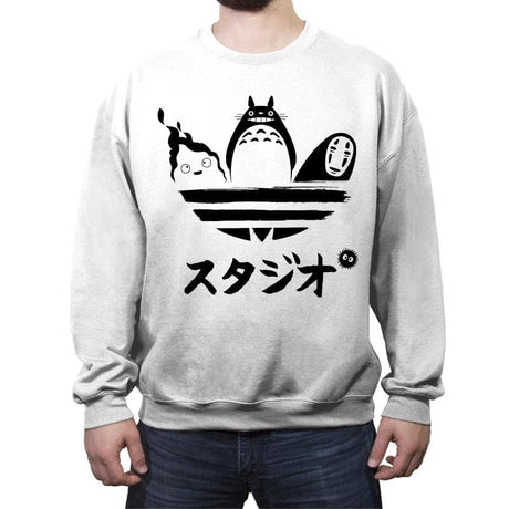 Studio Brand - Crew Neck Sweatshirt Crew Neck Sweatshirt RIPT Apparel Small / White
