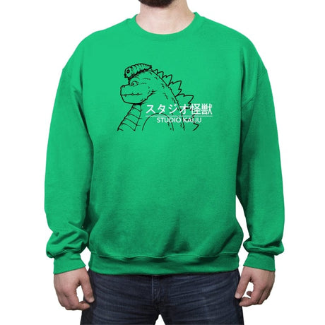 Studio Kaiju - Crew Neck Sweatshirt Crew Neck Sweatshirt RIPT Apparel Small / Irish Green
