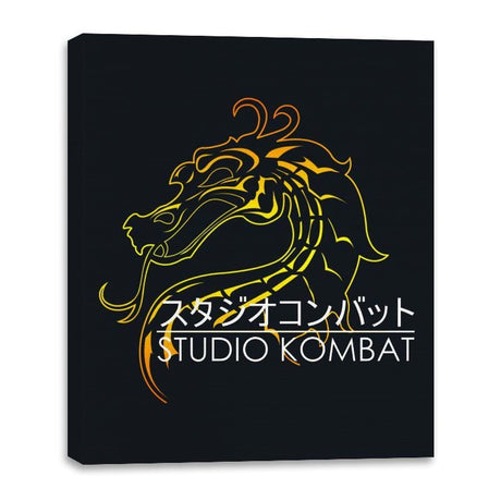 Studio Kombat - Canvas Wraps Canvas Wraps RIPT Apparel 16x20 / Black
