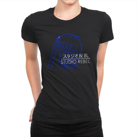 Studio Rebel - Womens Premium T-Shirts RIPT Apparel Small / Black
