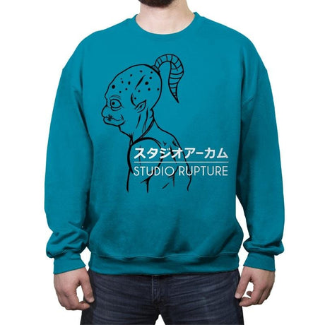 Studio Rupture - Crew Neck Sweatshirt Crew Neck Sweatshirt RIPT Apparel Small / Antique Sapphire