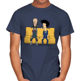 Stupid Space Cowboys - Mens T-Shirts RIPT Apparel Small / Navy