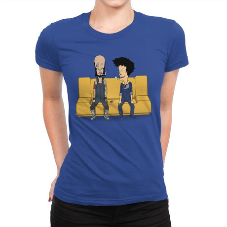 Stupid Space Cowboys - Womens Premium T-Shirts RIPT Apparel Small / Royal