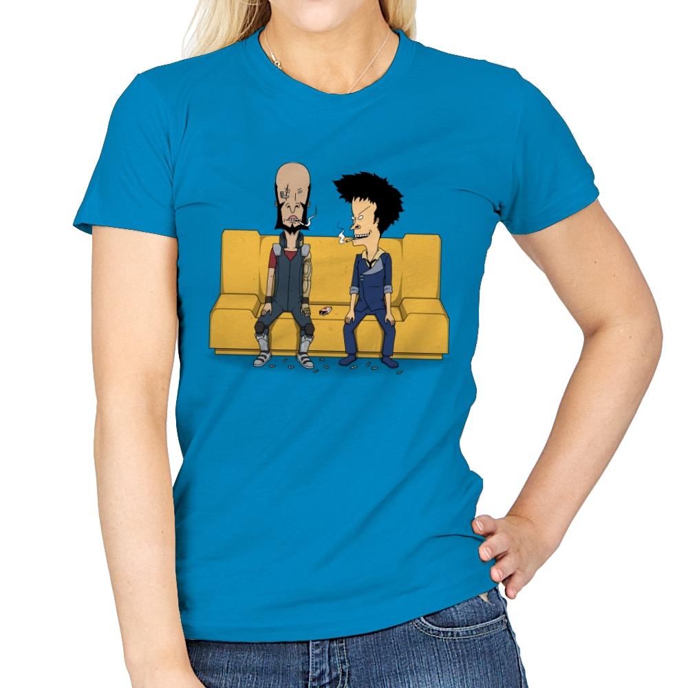Stupid Space Cowboys - Womens T-Shirts RIPT Apparel Small / Sapphire