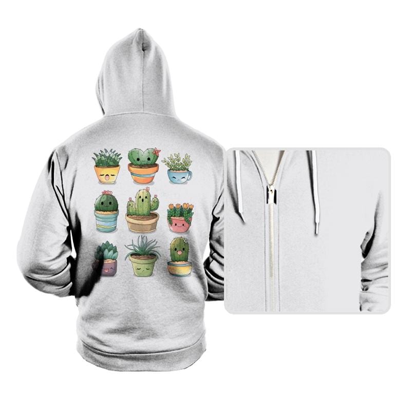 Succulents Kawaii - Hoodies Hoodies RIPT Apparel