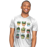 Succulents Kawaii - Mens T-Shirts RIPT Apparel