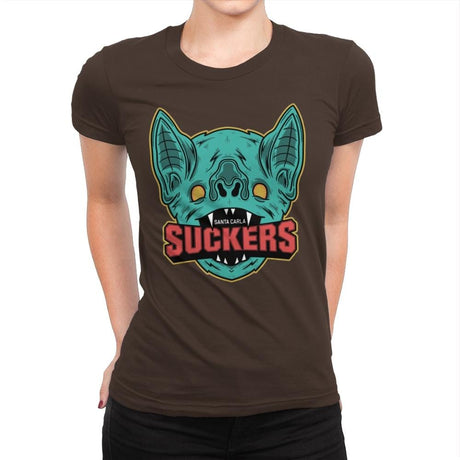 Suckers - Womens Premium T-Shirts RIPT Apparel Small / Dark Chocolate