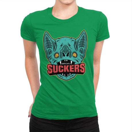 Suckers - Womens Premium T-Shirts RIPT Apparel Small / Kelly Green