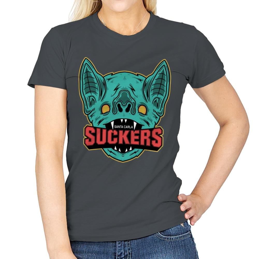 Suckers - Womens T-Shirts RIPT Apparel Small / Charcoal