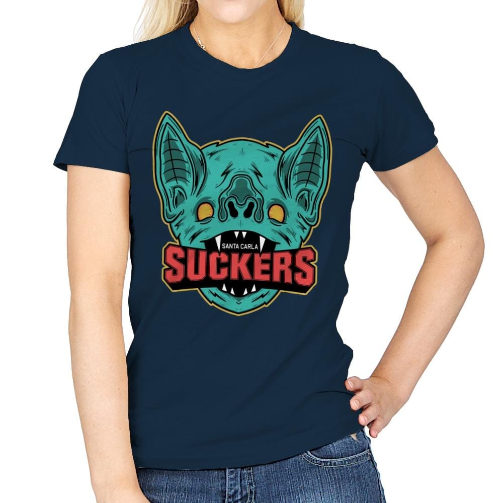 Suckers - Womens T-Shirts RIPT Apparel Small / Navy