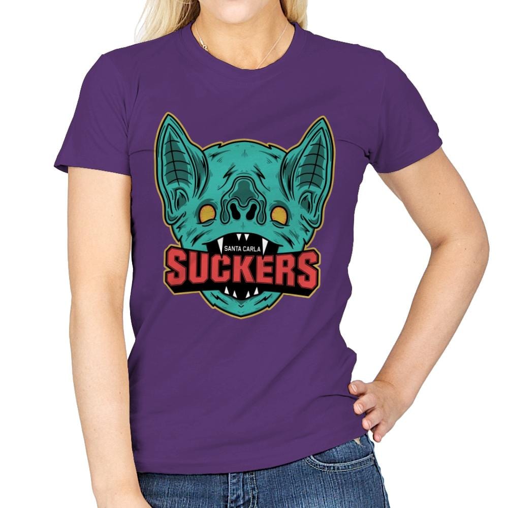 Suckers - Womens T-Shirts RIPT Apparel Small / Purple