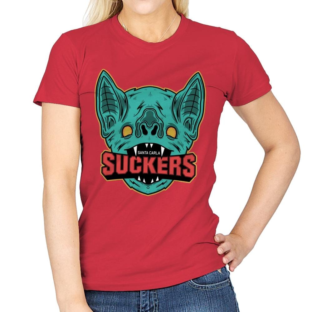 Suckers - Womens T-Shirts RIPT Apparel Small / Red