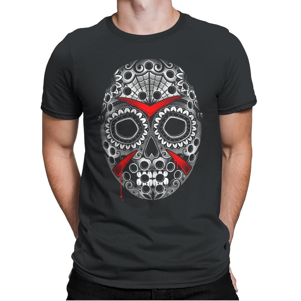 Sugar Skull Slasher - Mens Premium T-Shirts RIPT Apparel Small / Heavy Metal