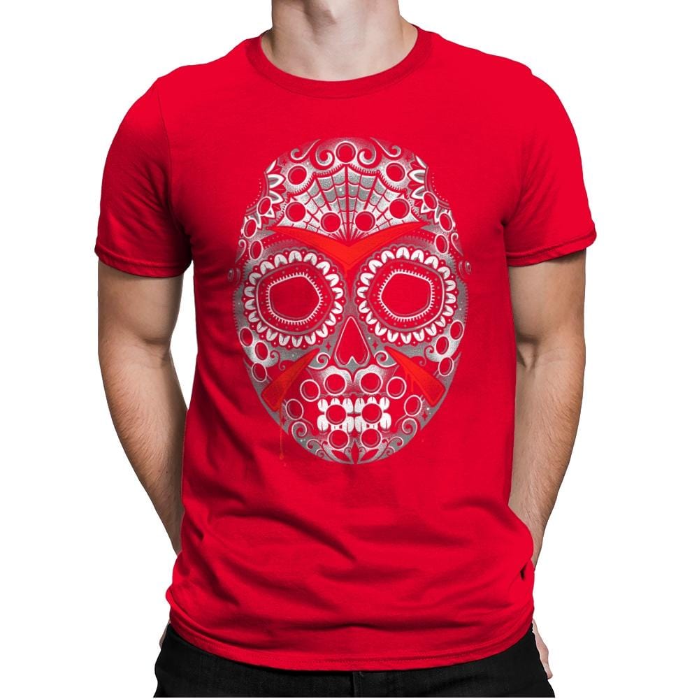 Sugar Skull Slasher - Mens Premium T-Shirts RIPT Apparel Small / Red