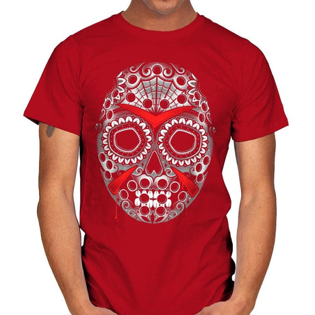 Sugar Skull Slasher - Mens T-Shirts RIPT Apparel Small / Red