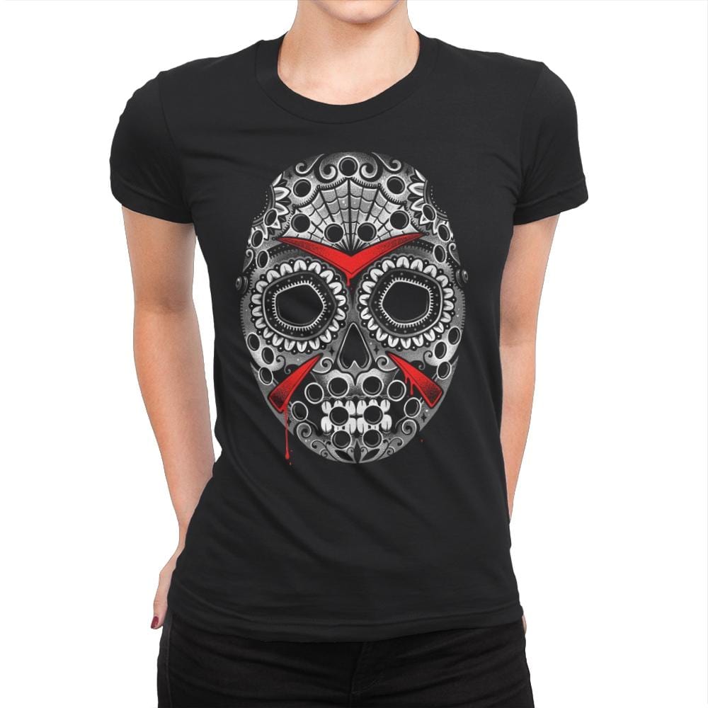 Sugar Skull Slasher - Womens Premium T-Shirts RIPT Apparel Small / Black