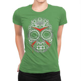 Sugar Skull Slasher - Womens Premium T-Shirts RIPT Apparel Small / Kelly