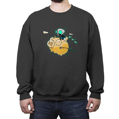 Suid Gir - Crew Neck Sweatshirt Crew Neck Sweatshirt RIPT Apparel Small / Charcoal