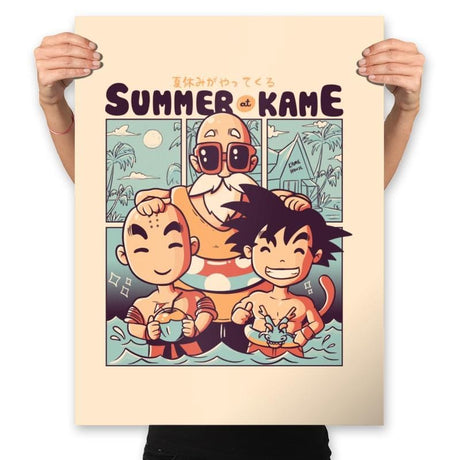Summer at Kame - Prints Posters RIPT Apparel 18x24 / Natural
