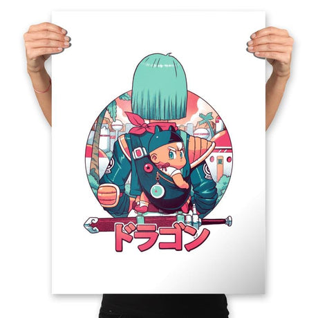 Summer Dragon - Prints Posters RIPT Apparel 18x24 / White
