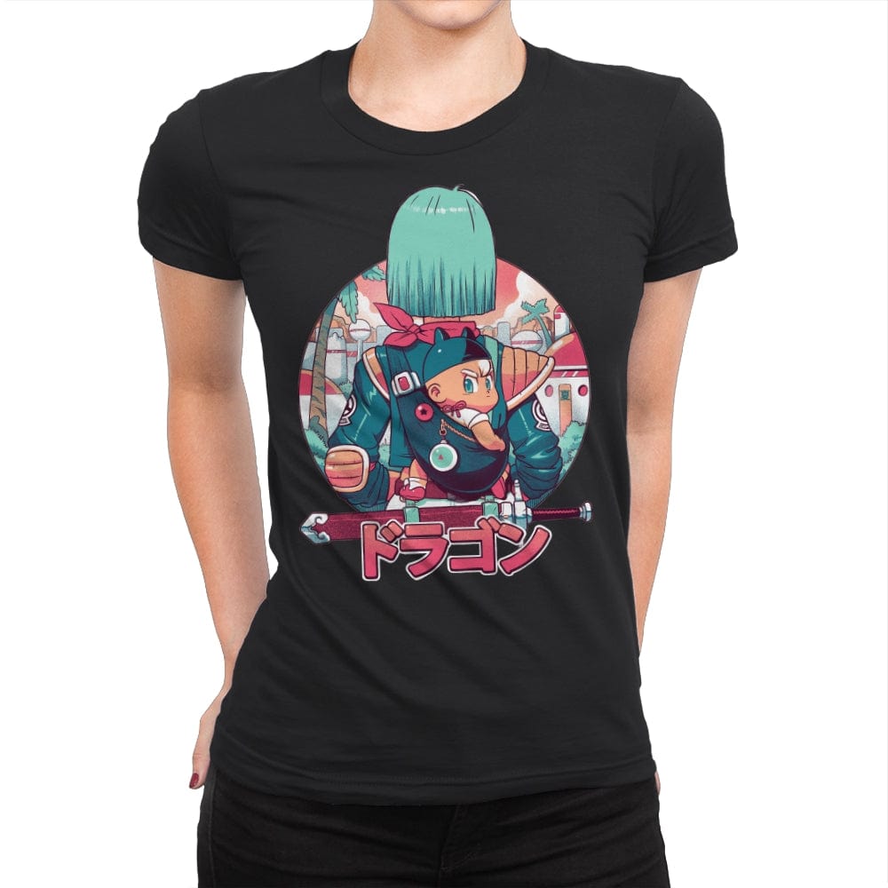 Summer Dragon - Womens Premium T-Shirts RIPT Apparel Small / Black