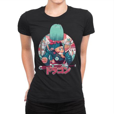 Summer Dragon - Womens Premium T-Shirts RIPT Apparel Small / Black