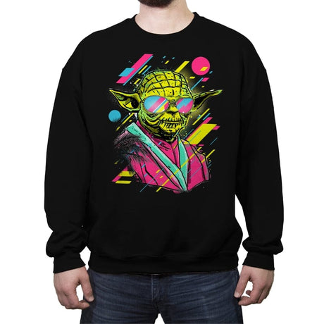 Summer Mode - Crew Neck Sweatshirt Crew Neck Sweatshirt RIPT Apparel Small / Black