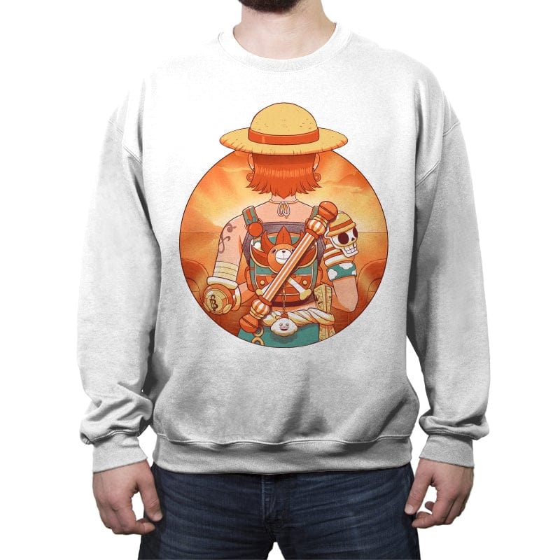 Summer Piece - Crew Neck Sweatshirt Crew Neck Sweatshirt RIPT Apparel Small / White